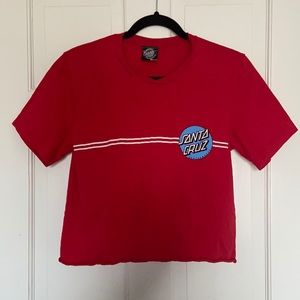 Women’s Small Red Santa Cruz Tee Shirt